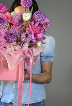 Pink Whisper Rose Hatbox