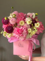 Pink Whisper Rose Hatbox