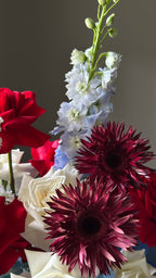 Memorial Day Celebration Flowers – Red White Blue