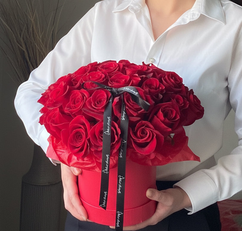 Luxury Rose Hat Box