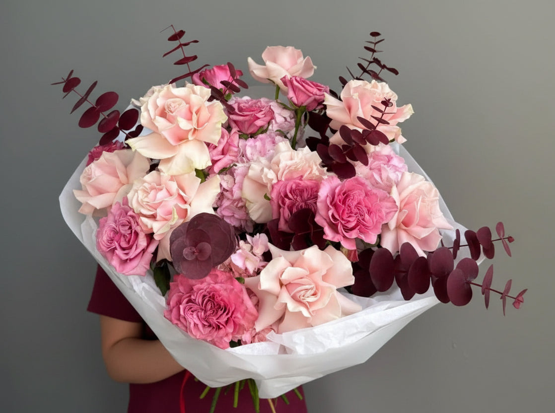 Blush Garden Rose Bouquet