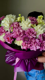 Plum Pie-luxury French Rose Bouquet