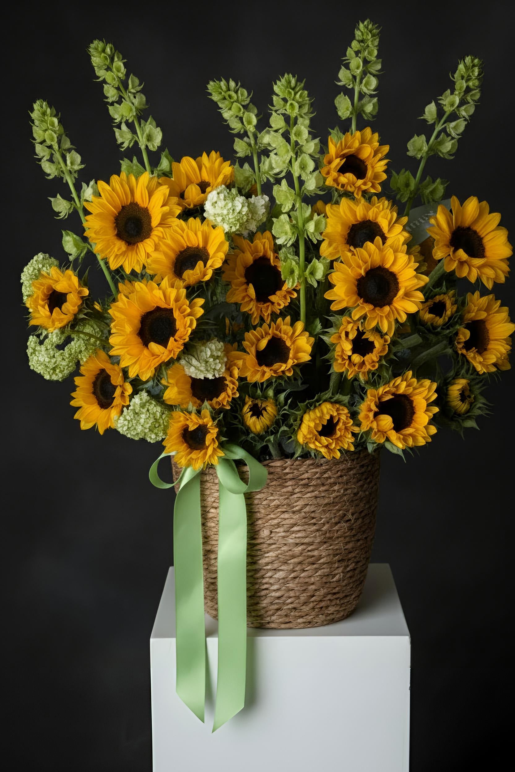 Golden Sunflower Harvest Basket