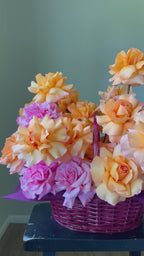 Peach Blush Garden Basket