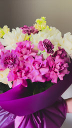 Plum Pie-luxury French Rose Bouquet